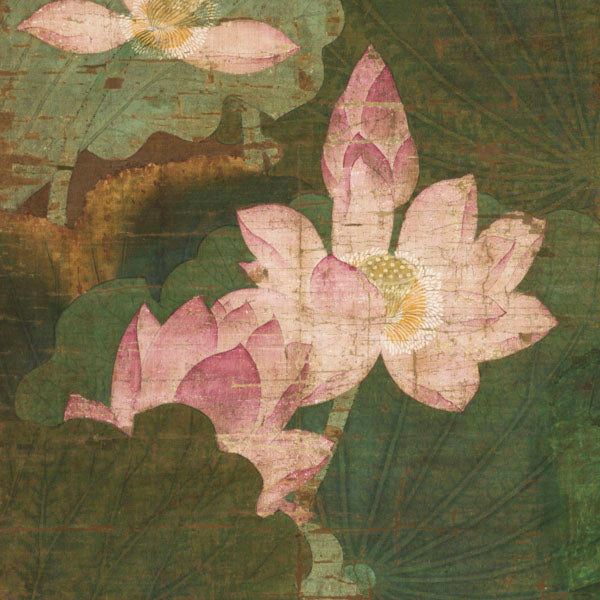T1620 Lotus and Water birds - Giclee Fine Art Print - ARTasia.co