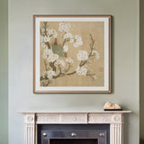 T2152 Pear Blossom and Parrot - Giclee Fine Art Print - ARTasia.co